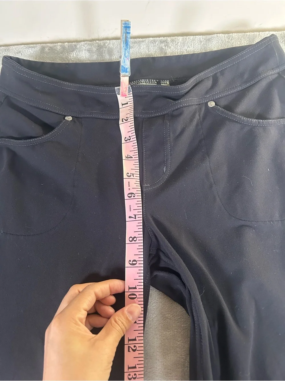 Athleta Black low rise straight leg flared Active Pants - Picture 10 of 12